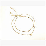 New Silver Gold Color Jewelry Love Heart Necklaces & Pendants Double Chain Choker Necklace Collar Women Statement Jewelry Bijoux