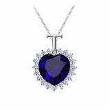 New Titanic Heart of the Ocean rhinestones Crystal Chain High quality  Pendant Necklace Jewelry          CND137