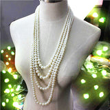 New hot sale popular women's jewelry girl wedding birthday party beautiful multi-layer imitation pearl necklace agent shipping