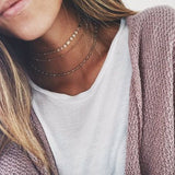 Newest fashion jewelry accessories alloy  Multiple layers mix shape chain Necklace   for couple lovers'  N443