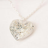 Newly Fashion Women Hollow Gold Silver Heart Pendant Long Chain Necklace Sweater Necklace With Pendant For Women