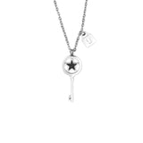 Pendant Necklace For Women 316L Stainless Steel Gold&Steel Color High Polished Chain Necklace Jewelry With Lock&Key Pendants