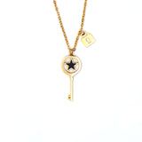 Pendant Necklace For Women 316L Stainless Steel Gold&Steel Color High Polished Chain Necklace Jewelry With Lock&Key Pendants