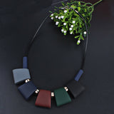 ROXI Women Necklace Statement Behomia Chain Necklaces & Pendants Colorful Beads Choker Necklace For Women Collier Femme Jewelry