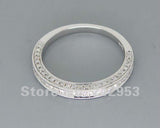 Romantic 14Kt Solid White Gold Wedding Band Ring R00320