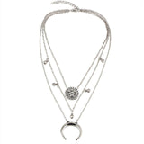 Rscvonm Women Necklace tassel Statement Necklaces Pendants Vintage Jewelry Multi Layers Long Necklace Tassel pendant Necklace
