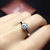 Shiny! Moissanit Diamond Rings s925 sterling silver classic fine Jewelry for women weddings white gemstone