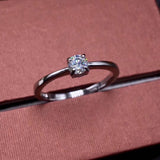 Shiny! Moissanit Diamond Rings s925 sterling silver classic fine Jewelry for women weddings white gemstone