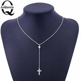 Small Gold Cross Pendant Necklace Women Girl Kids,Mini Charm Pendant Gold Color Jewelry Crucifix Christian Ornaments