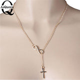Small Gold Cross Pendant Necklace Women Girl Kids,Mini Charm Pendant Gold Color Jewelry Crucifix Christian Ornaments
