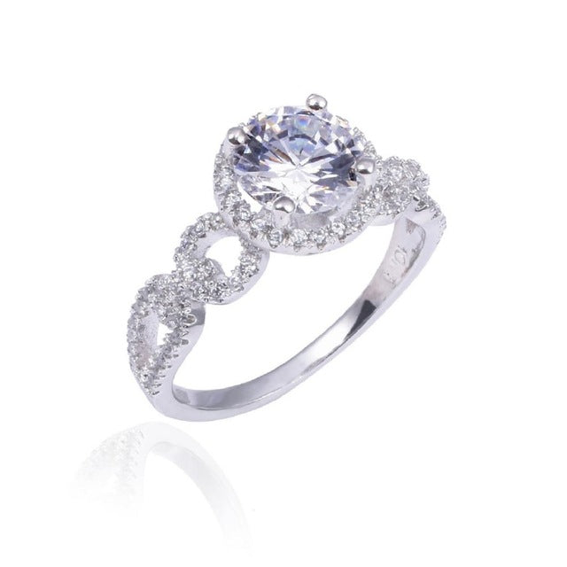 Stamped 10kt 8$ Real Solid 100% 925 Sterling Silver Wedding Rings Jewelry for Women Brand 2ct Simulated Diamond Engagement Ring