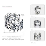 Tardoo 2017 New Collection Authentic Sparkling Leaves Silver Ring Laurel Wreath Laurel 100% Fine 925 Sterling Silver Jewelry