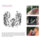 Tardoo 2017 New Collection Authentic Sparkling Leaves Silver Ring Laurel Wreath Laurel 100% Fine 925 Sterling Silver Jewelry