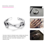 Tardoo Top Quality 925 Sterling Silver Cuff Rings for Women Simple Style Distortion Opening Rings Brand Fine Jewelry