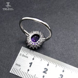 Tbj ,natural african amethyst lady gemstone ring,good luster amethyst ring for women in 925 silver gemstone jewelry,gift jewelry