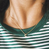 Tiny gold initial necklace gold letter necklace  initials name necklaces pendant for women girls .best birthday gift