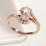 UMCHO Silver 925 Pink Sapphire Rings For Women Engagement Party Rose Gold Color Ring New Fashion Promise Rings Fine Jewelry