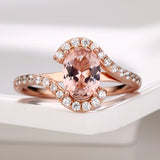 UMCHO Silver 925 Pink Sapphire Rings For Women Engagement Party Rose Gold Color Ring New Fashion Promise Rings Fine Jewelry