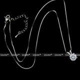 UMODE Classic Permanent 2ct Solitaire Hearts and Arrows CZ Pendant Necklace UN0047