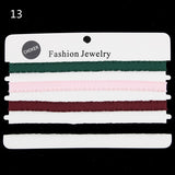 Vintage 4pcs/set flower lace choker set goth vintage chocker velvet chokers necklace women collar fashion jewelry collier femme