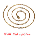 Vnox DIY Chain Necklace Stainless Steel Women Men Jewelry Snake Round Beads for Pendant Accessories