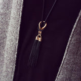 Women Necklaces Exquisite All Match Chain Tassel Sweater Long Chain Necklace Delicate