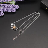 X&P Charm Fashion Silver Necklaces for Women Girl Heart Honeycomb Bee Animal Pendant Choker Necklace Jewelry Party Prom Gift