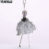 YLWHJJ new women doll cute black long necklaces & pendant hot dress baby girls maxi necklace brand fashion statement jewelry