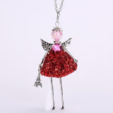 YLWHJJ new women doll cute black long necklaces & pendant hot dress baby girls maxi necklace brand fashion statement jewelry