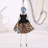 YLWHJJ new women doll cute black long necklaces & pendant hot dress baby girls maxi necklace brand fashion statement jewelry