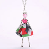 YLWHJJ new women doll cute black long necklaces & pendant hot dress baby girls maxi necklace brand fashion statement jewelry