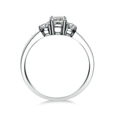 ZOCAI 100% natural diamond ring 0.42 ct F-G/SI certified diamond 18K white gold ring engagement ring fine jewelry W05957