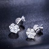 ZOCAI Earrings 0.43 Cttw Certified H / SI Real Diamond Stud Earrings18K rose Gold (Au750) E80090T