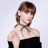 ZOEBER fashion style Choker Necklace Black Lace Leather Velvet strip women Collar Party Jewelry Neck accessories chokers