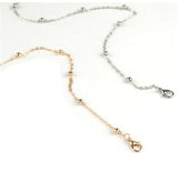 na089 Gothic punk Single layer copper beads chain Article necklace all women sexy metal alloy Clavicle necklace jewelry