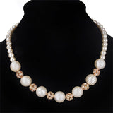 necklace collier femme collares statement Multilayer choker statement jewelry women Simulated Pearl necklaces & pendants