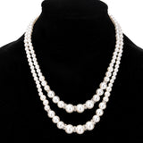 necklace collier femme collares statement Multilayer choker statement jewelry women Simulated Pearl necklaces & pendants